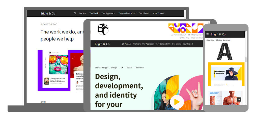 Bright & Co - U-Page One Website