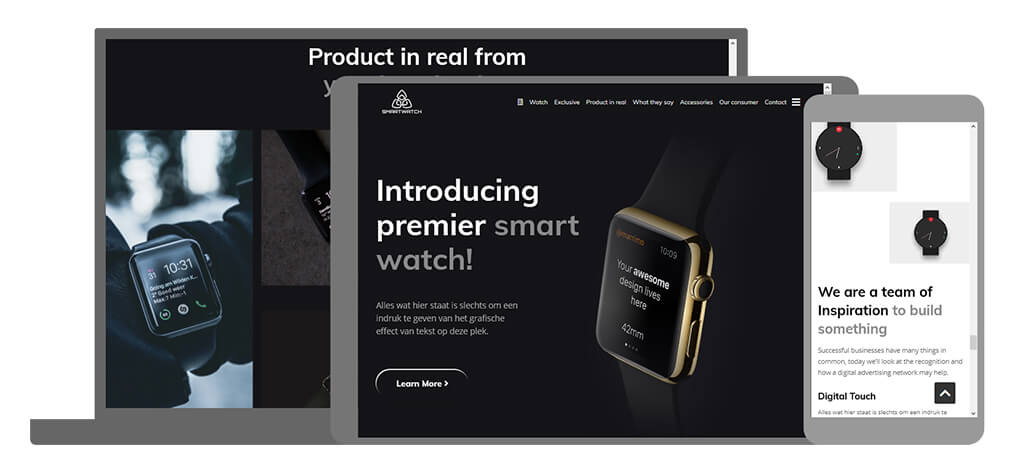 Smartwatch - U-Page One Website